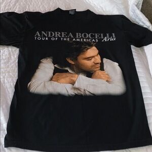 Andrea Bocelli Tour T-Shirt Gently Loved M